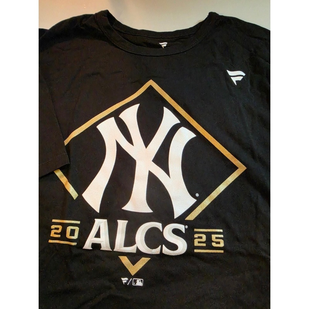 Fanatics New York Yankees 2025 ALCS T-Shirt Mens Medium Black MLB Baseball Tee